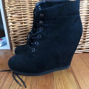 Target black heeled booties